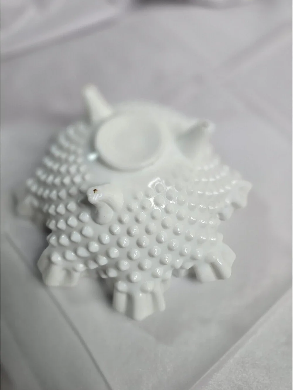 Vintage Fenton White Hobnail Milk Glass 8